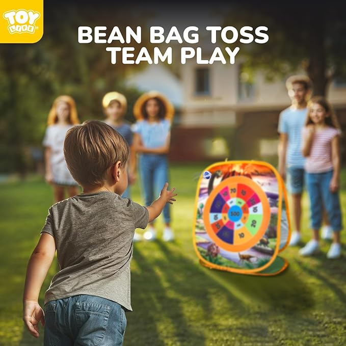 TOY Life Bean Bags Toss Carnival Game, Cornhole, Outdoor Toys for Kids Ages 4-8, Backyard Game Sports & Outdoor Play, Outside Toys for Ages 5-7, Family Lawn Yard Games Birthday Party, Gift for Boys