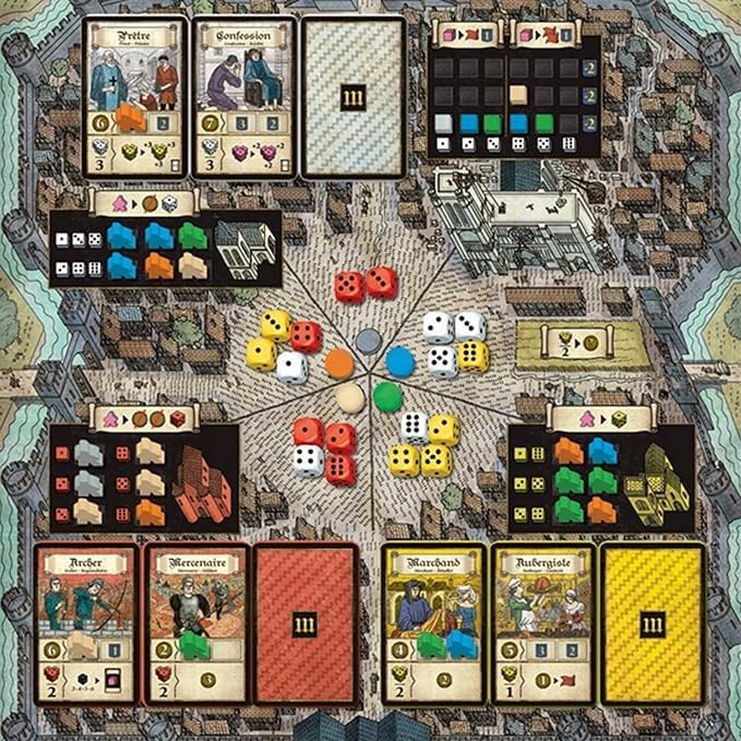 Pearl Games Troyes Board Game - Experience The Richness of Medieval France in This Acclaimed Strategy Game! Family Game for Kids and Adults, Ages 14+, 2-4 Players, 90 Minute Playtime, Made