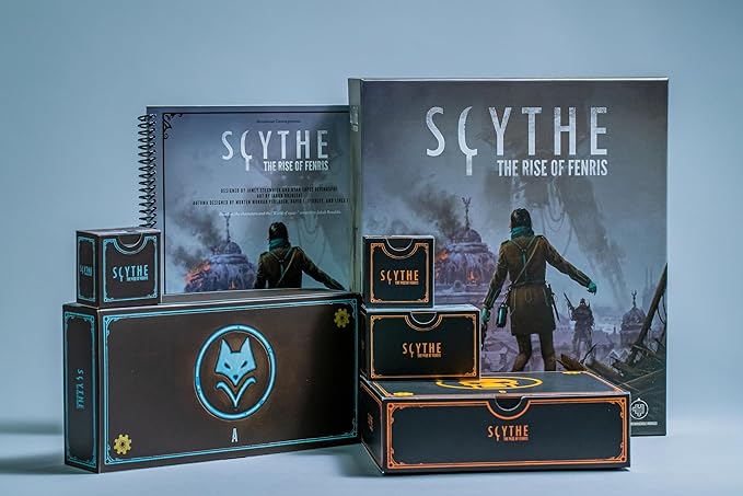 Stonemaier Games: Scythe: The Rise of Fenris | 8 Episode Scythe Campaign | Adds an Additional 11 Modules to Play Through | Add to Scythe (Base Game) | 1-5 Players, 115 Mins, Ages 14+