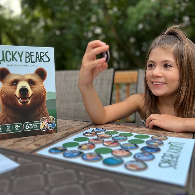 National Parks Board Game | Collectible Token Game Set | Fun and Fast-Paced Kids Board Game | 15-Minute Playtime | Easy to Learn | Ages 8+