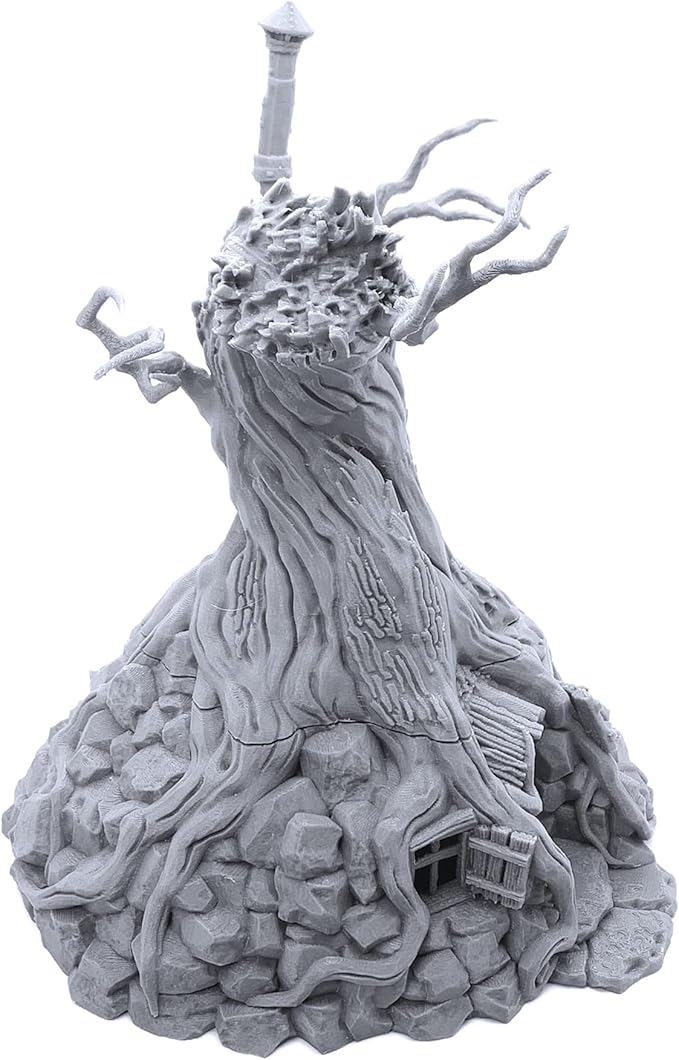 Witch's Hovel DND Terrain Compatible with Dungeons and Dragons, 28mm Miniature Wargaming, Tabletop RPGs, Wargame Scenery
