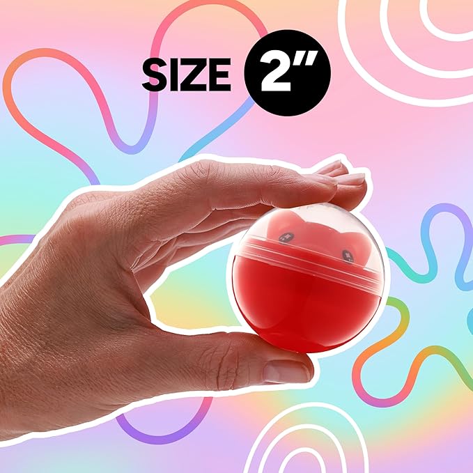 Capsule Vending Machine Translucent Round Capsules Empty 1000 pcs 2 inch - Gumball Machine Capsules Bulk Party Favors Containers - Easter Basket Stuffers Gifts Pinata Stuffers DIY Craft Supplies