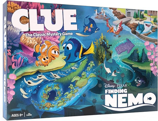 CLUE: Finding Nemo | Collectible Clue Game Based on Disney and Pixar’s Animated Films | Great for Family Game Night | Officially-Licensed Game with Familiar Locations and Iconic Characters