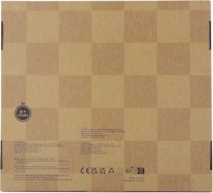 Peradix Magnetic Chess Checkers Board Sets with 2 Built-in Storage Drawers,12.8" Classic 2 in 1 Wooden Games with 2 Extra Queens for Kids and Adults,Travel Portable Chess Game Set