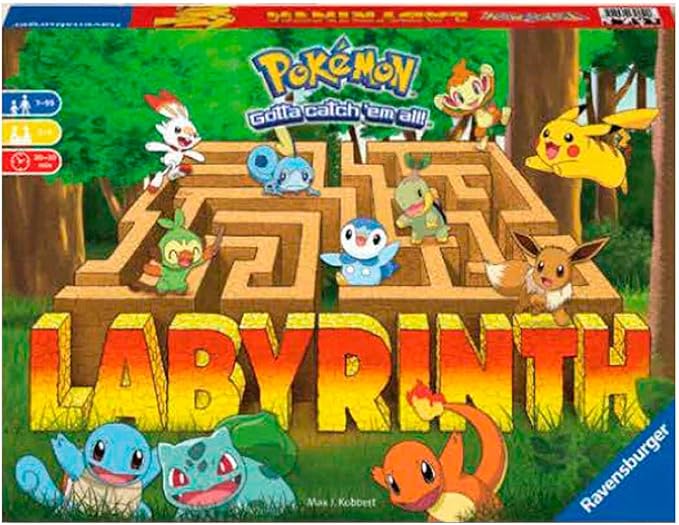 Ravensburger Pokemon Labyrinth - A Fun Family Board Game and Pokémon Toy for Kids & Adults | Age 7 & Up | Great Pokémon Gift | Engaging Gameplay | High Replay Value | 2-4 Players