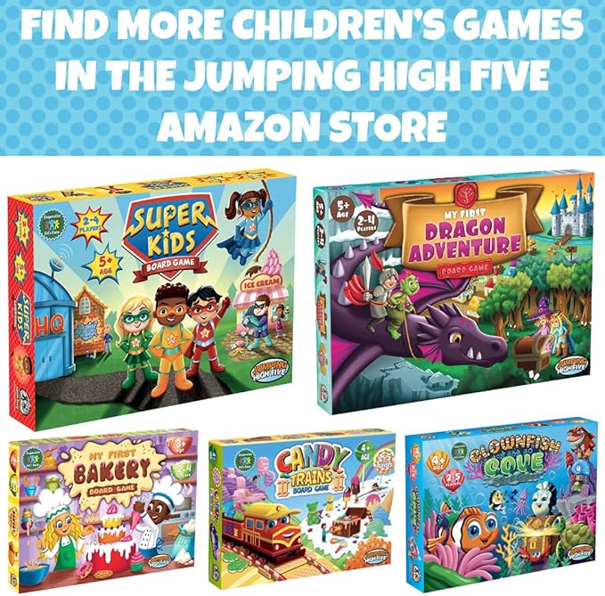 New Jumping High Fives Robot Builders Board Game - Exciting Robot Building Competition for Kids Ages 5 and Up - Children Learn New Skills While Racing to Collect Matching Tools and Parts