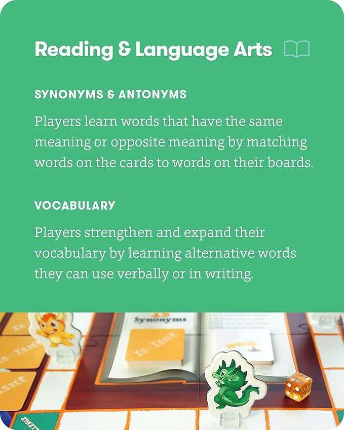 SimplyFun Is or Isn’t - Expand Vocabulary Skills by Identifying Synonyms and Antonyms - an Engaging and Educational Bingo Game for Kids - for 2 to 5 Players, Ages 6 & Up