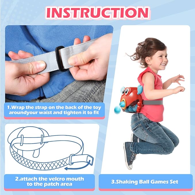 Skirfy Outdoor Easter Party Games for Kids Adults, Shaking Ball Game Set Toy with 40 Balls, Fun Outdoor Indoor Toys, Family Carnival Bachelorette Birthday Backyard Games for Boys Girls Age 3-12