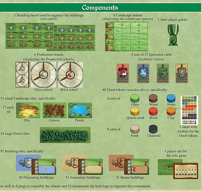 Glass Road, Strategy Board Game, Build and Gather to Make Your Own Trade Empire, 1 to 4 Players, 20 to 80 Minute Play Time, Ages 13 and Up