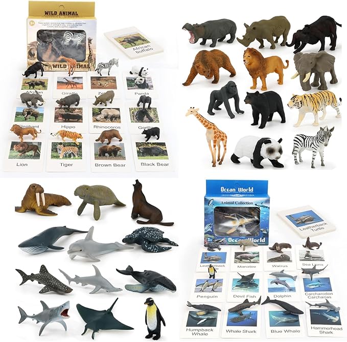 Montessori Animal Match Game Cards Marine Animal Matching Montessori Language Materials Toddlers Preschool Educational Learning Toys