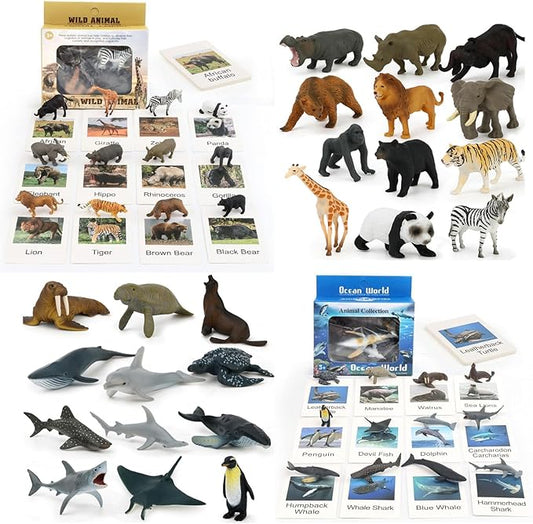 Montessori Animal Match Game Cards Marine Animal Matching Montessori Language Materials Toddlers Preschool Educational Learning Toys