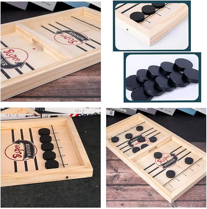Fast Sling Puck Game,Sling Puck Game, Sling Board Games Toy,Paced Winner Board Games Toys for Kids & Adults