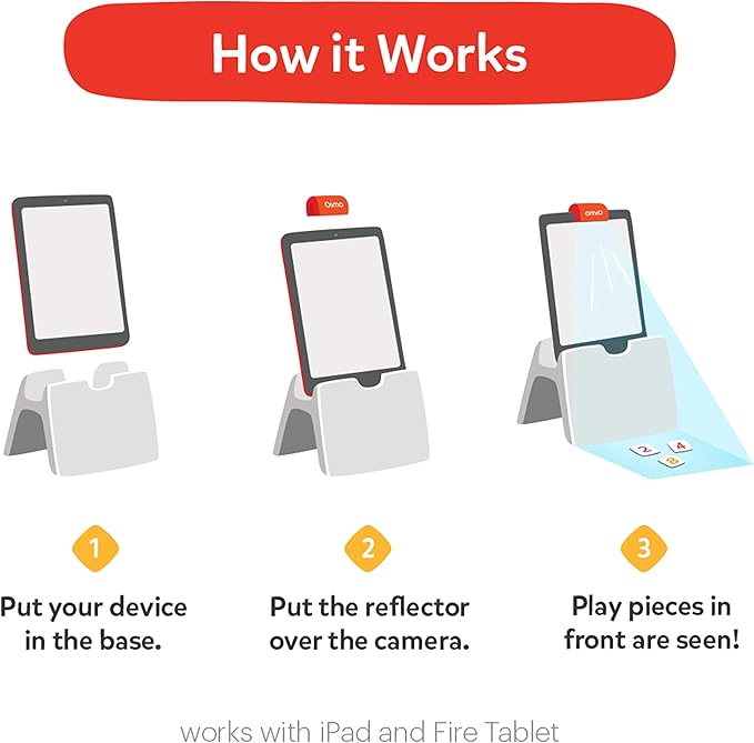 Osmo - Little Genius Sticks & Rings-2 Educational Learning Games -Ages 3-5-Imagination,Letter Formation & Creativity-For iPad or Fire Tablet -STEM Toy,Boy & Girl(Base Required - Amazon Exclusive)