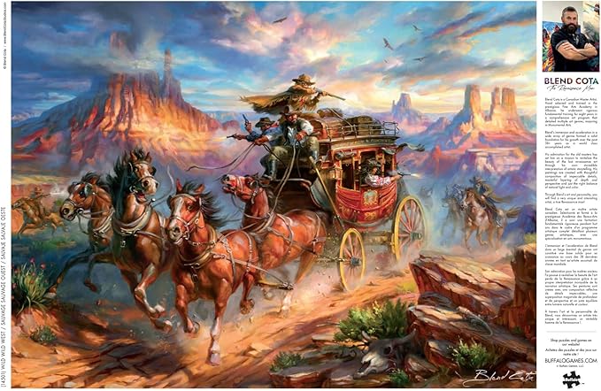 Buffalo Games - Blend COTA - Wild Wild West - 1000 Piece Jigsaw Puzzle for Adults - Challenging Puzzle Perfect for Game Nights - Finished Size is
