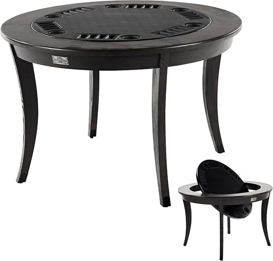 Barrington Poker Multiple Styles Folding Poker Table & Poker Table Top/Dining Table Collection, Durable Padded Rail Tables with Felt Playing Surface, Perfect for Texas Holdem Games