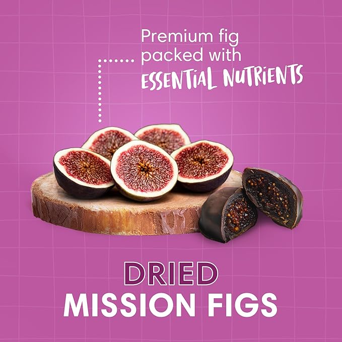 DORREL - Belgian Dark Chocolate Covered Figs, High Energy Vegan Choco Snack with Medjool Dates & Dried Mission Figs Center, Delicious, Kosher & Non-GMO, Pack of 3, 8.8 oz / 250 g Ea