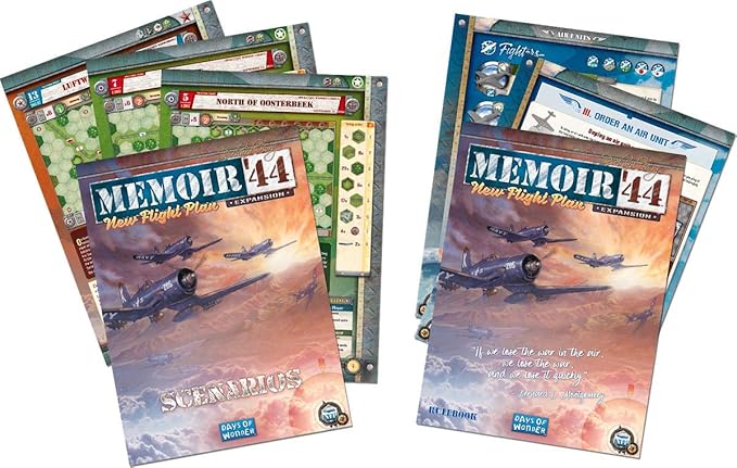 Memoir '44 New Flight Plan Board Game EXPANSION - Take to the Skies with This Thrilling WWII Air Combat! Strategy Game for Kids & Adults, Ages 8+, 2 Players, 30-60 Min Playtime, Made by Days of Wonder