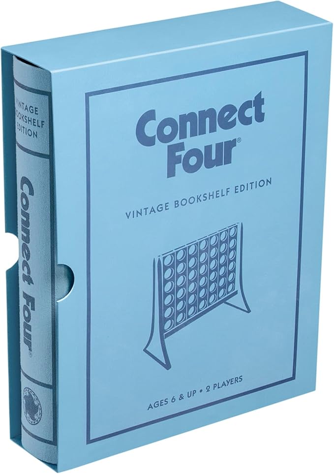 WS Game Company Connect Four Vintage Bookshelf Edition