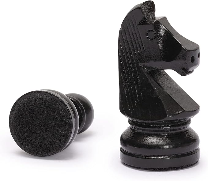 Husaria Staunton Tournament No. 5 Chessmen with 2 Extra Queens and Wooden Box, 3.6-inch Kings