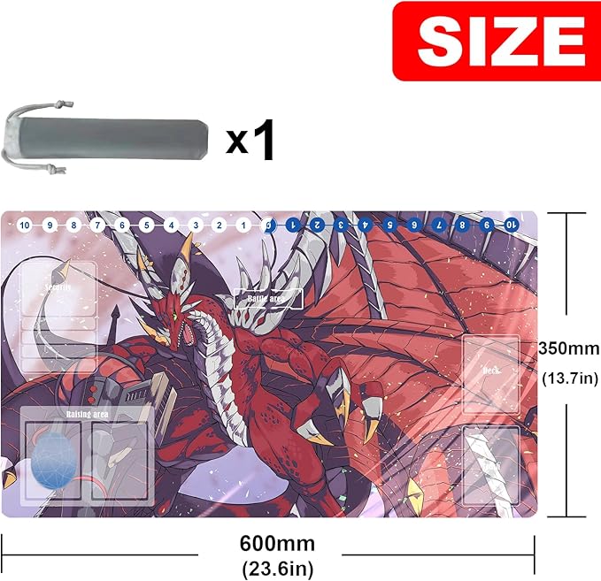 DTCG playmat Duel Mat Gaming Competition Pad Card Binder Deck 35x60CM 13.7x23.6in