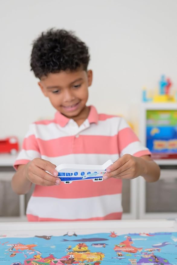 Hello, Airport! - ¡Hola, Aeropuerto! | Includes Bilingual Book, Cards, Dry Erase Activity Book, Marker, and More | Interactive Learning Activities Spanish and English Educational Resources For Kids 3+