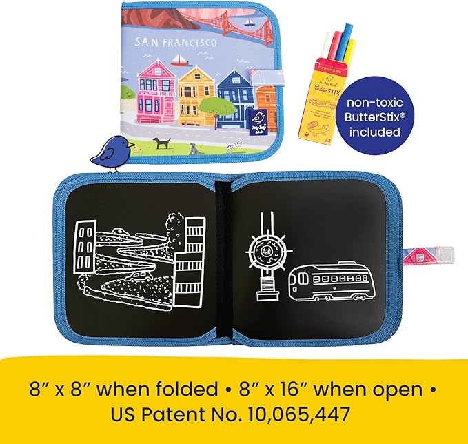 Jaq Jaq Bird Cities of Wonder Erasable Book - San Francisco