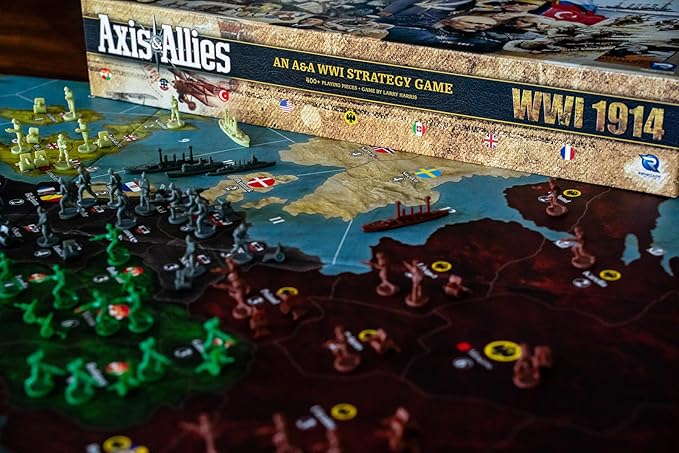 Renegade Game Studios: Axis & Allies: WWI 1914 - A Strategic War Board Game for 2-8 Players, Ages 14 and up, Intense Strategy Gameplay, 4 to 6 Hour Play Time