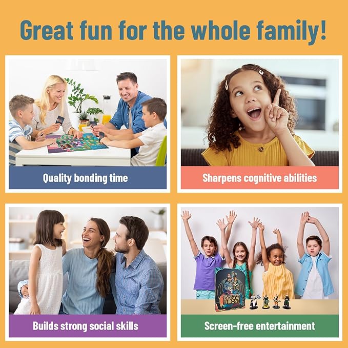 The Hunt for The Dragon Throne - Board Game for Kids Ages 8+, 2 to 4 Players - 45-60 Minutes Playing Time - Interactive Games for Boys and Girls - Fun Board Games for Family Nights & Game Events