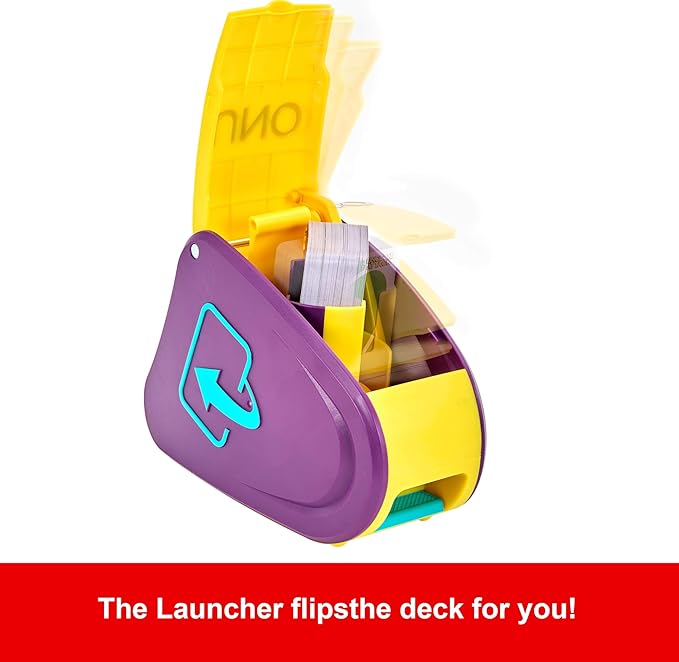 Mattel Games UNO Flip Attack Card Game for Kids, Adults & Family Nights, Combines UNO Flip & Attack in One Game