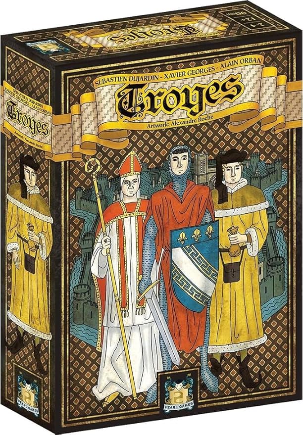 Pearl Games Troyes Board Game - Experience The Richness of Medieval France in This Acclaimed Strategy Game! Family Game for Kids and Adults, Ages 14+, 2-4 Players, 90 Minute Playtime, Made