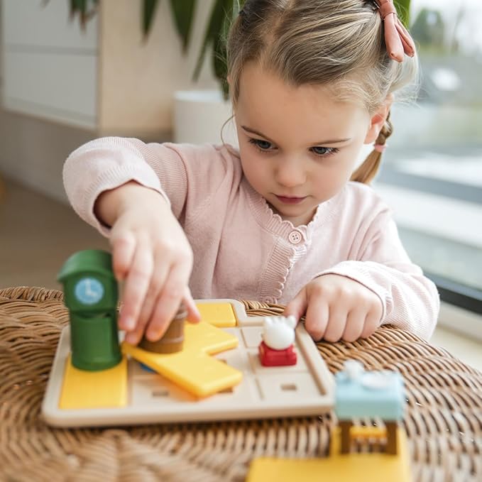 SmartGames Hide and Goat Seek - A Preschool Puzzle Game for Ages 3-7 Featuring 48 Challenged and a Bonus Picture Book