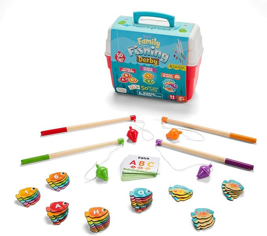 Chuckle & Roar Family Fishing Derby Learn While You Play Game
