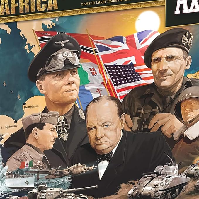 Renegade Game Studios: Axis & Allies: North Africa - 2-4 Players - Ages 12+ 3 Hours Playing time - New Setting for Axis & Allies Over 250+ Plastic Miniatures
