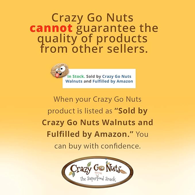 Crazy Go Nuts Walnuts Garlic Parmesan - Healthy Snacks, Keto, Low Carb, Gluten Free, Superfood-Natural, ALA, Omega 3 Fatty Acids, Good Fats, and Antioxidants - 1.25 Oz, 6-Pack