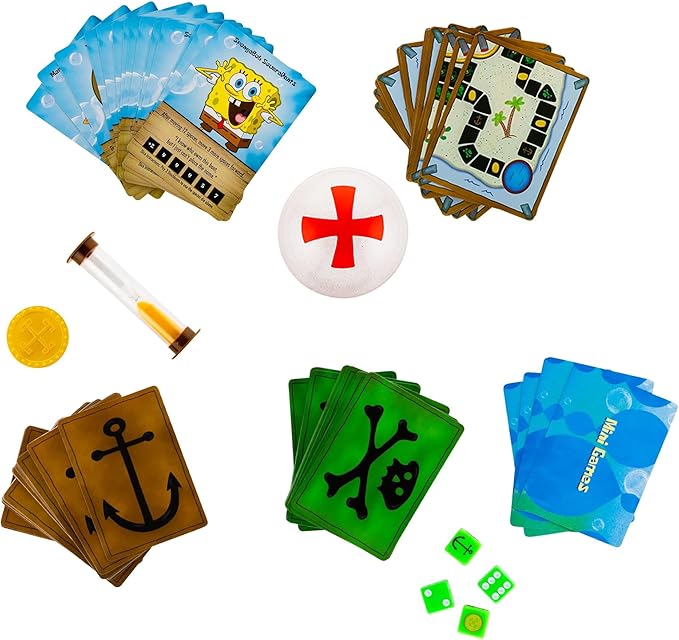 Nickelodeon Spongebob Squarepants Flying Dutchman's Treasure Hunt Board Game | Fun Family Entertainment for 2-6 Players