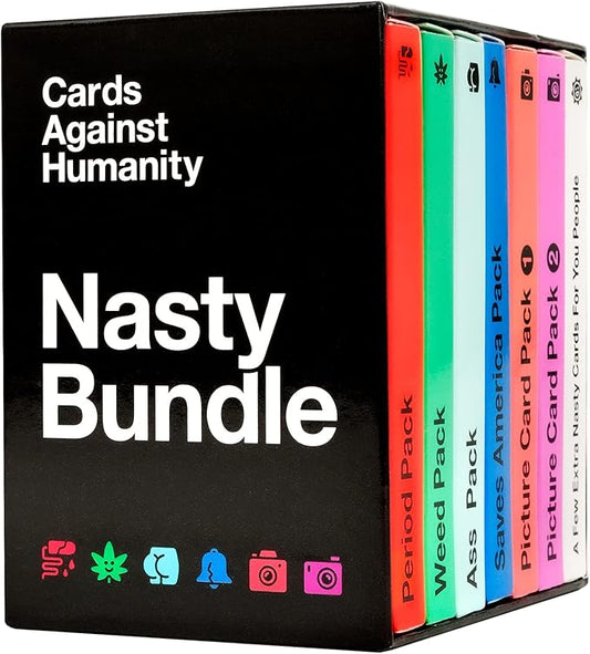 Cards Against Humanity: Nasty Bundle • 6 Nasty Themed Packs + 10 All-New Cards
