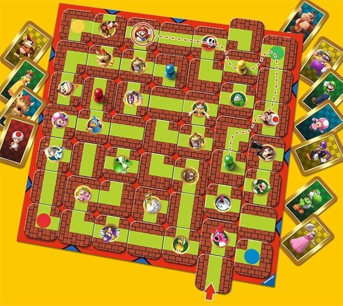 Ravensburger Super Mario Labyrinth - Engaging Family Board Game | Fun for Kids & Adults | Ages 7 and Up | Dynamic Maze Game | Stimulating Replay Value | Supports 2-4 Players