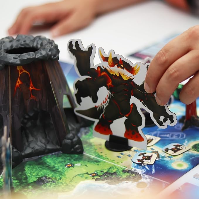 IELLO: King of Monster Island - Strategy Board Game, Sequel of The King of Line, Family Game, Play Cooperatively, Ages 10+, 1-5 Players, 60 Minutes