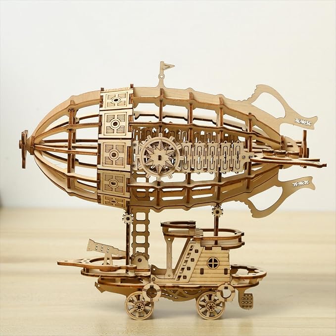 3D Wooden Puzzles Airship Model Kits, Brainteaser and Puzzle for Christmas/Birthday,Gifts for Adults and Teens to Build Combination