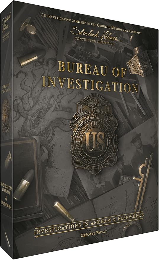 Bureau of Investigation: Investigations in Arkham & Elsewhere Board Game, Cooperative Mystery Game for Kids & Adults, Ages 14+, 1-8 Players, 120-240 Minute Playtime, Made by Space Cowboys
