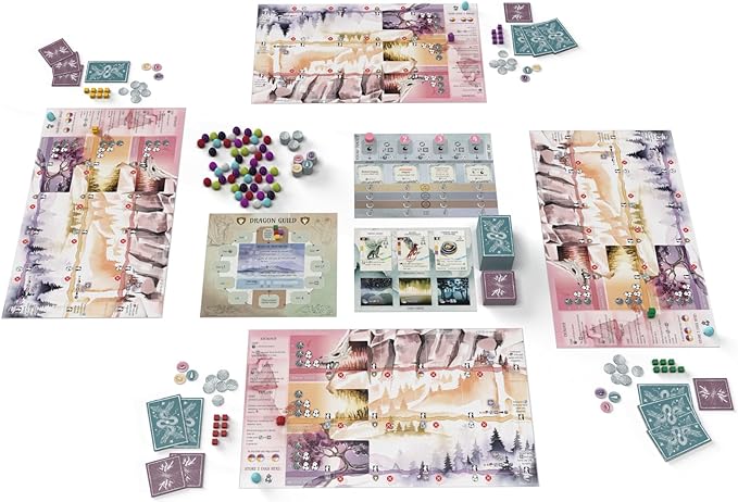 Stonemaier Games: Wyrmspan - A Wingspan Game by Connie Vogelmann | Build a Cavernous Sanctuary for Beautiful Dragons | Strategy Board Game for Adults and Family | 1-5 Players, 90-120 Min, Ages 14+