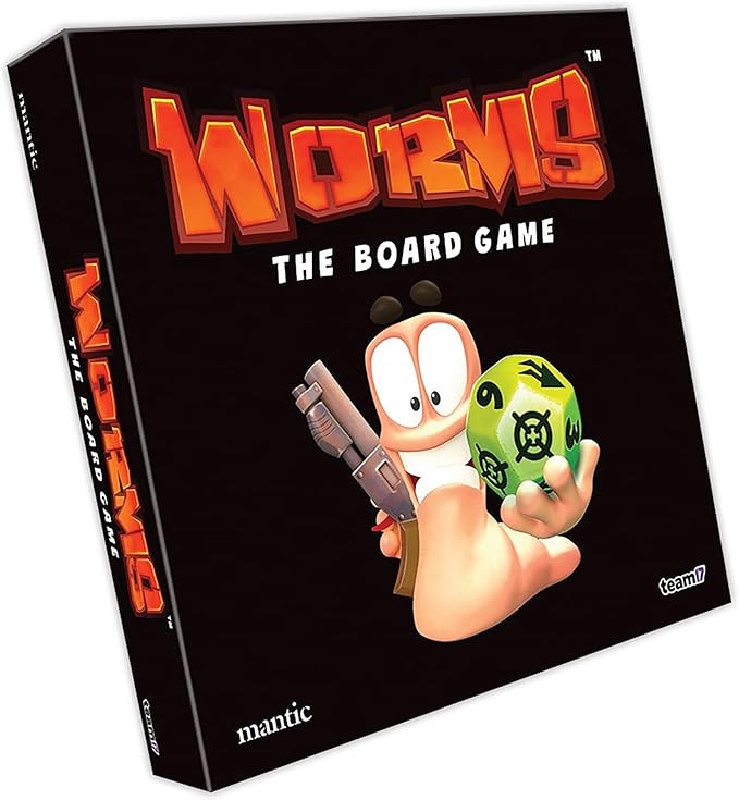 Mantic Games: Worms: The Board Game - Hilarious Tabletop Game Incorporating All The Fun & Shenanigans from The Classic Video Game, Age 10+, 2-6 Player