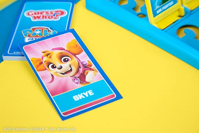 Guess Who? PAW Patrol Board Game, Featuring Chase, Rocky, Skye, and More, Officially Licensed Nickelodeon PAW Patrol Game, Family-Friendly Children's Mystery Game of Deduction, Ages 6 & Up