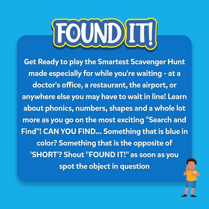 Skillmatics Scavenger Hunt Card Game - Found It for When You're Waiting, Travel & Learning Toy, Fun Family Game, Gifts for Girls, Boys, Kids Ages 4, 5, 6, 7