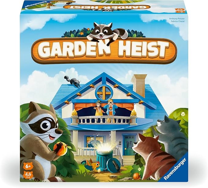 Ravensburger Garden Heist Board Game for Kids Ages 6 and Up – Family Fun Hide and Seek with Raccoons