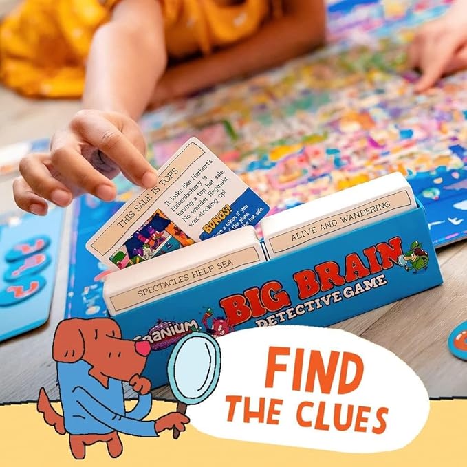 Funko Cranium Big Brain Detective Game for 1-4 Players Ages 5 and Up
