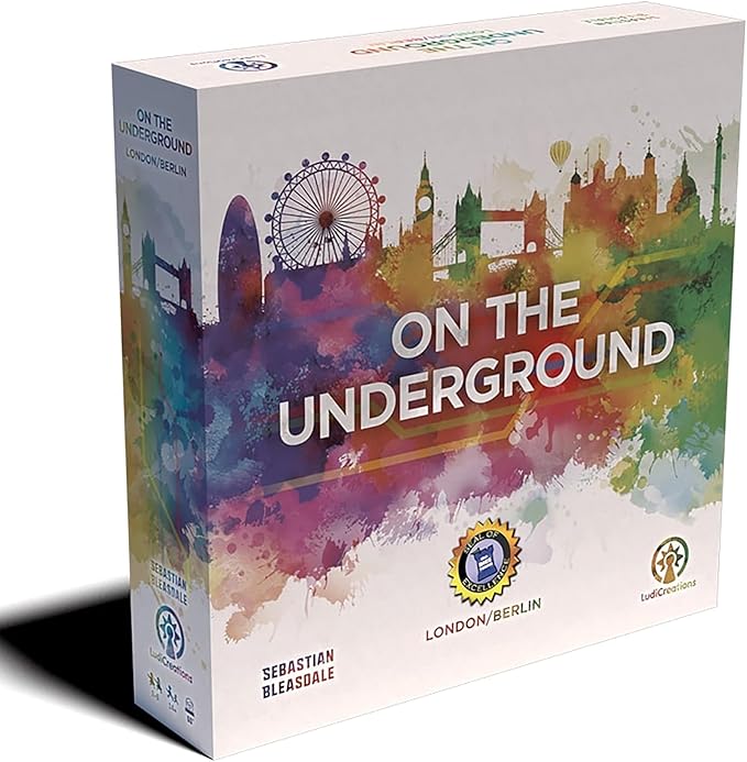 On The Underground: London/Berlin Deluxe Edition - Train Route Building, Strategy Board Game, 2 City Maps, Age 14+, 2-5 Players, 60 Min