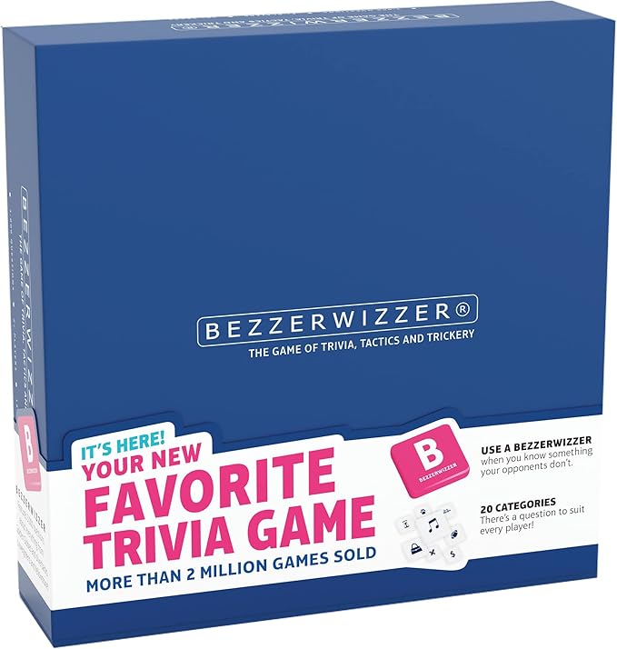 Party Game (US Edition) - Trivia, Tactics, and Trickery for Epic Game Nights! Great for Family Game Night, Ages 14+, 2+ Players, 45 Minute Playtime, Made by Bezzerwizzer
