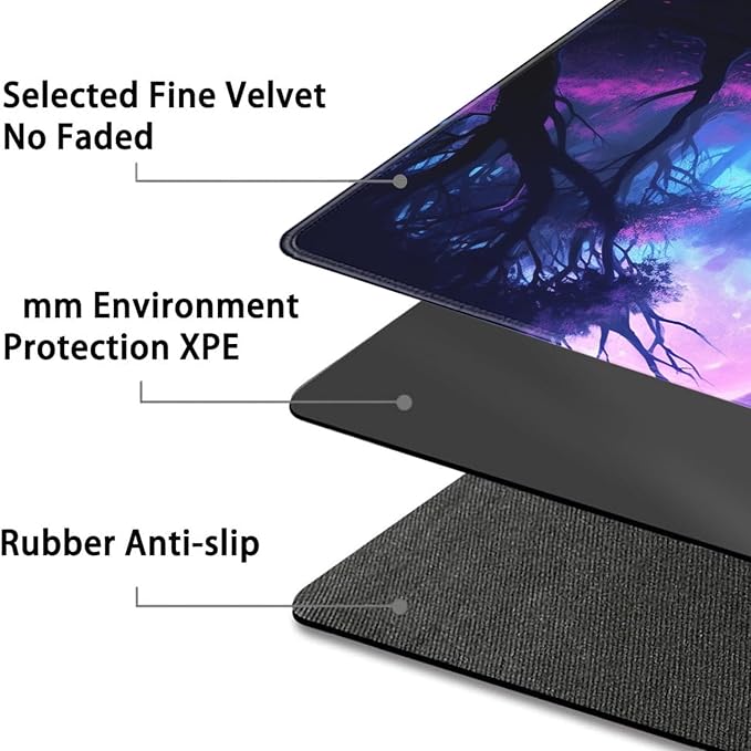 Board Game for TCG Playmat Table Mats Games Size 60X35 cm Mousepad Compatible for MTG RPG CCG Trading Card Game Play mats with 6 Dice (Playmat 141)