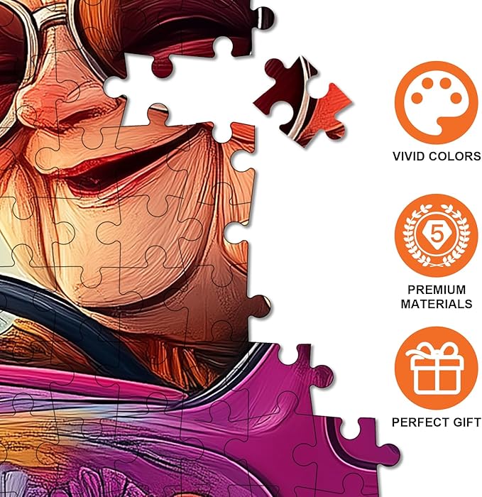 1000pcs Happy Grandma Paper Puzzle - Large Puzzle Toy Adult Game Gift - Family Interactive Game Puzzle DIY Home Decoration Brain Challenge Gift